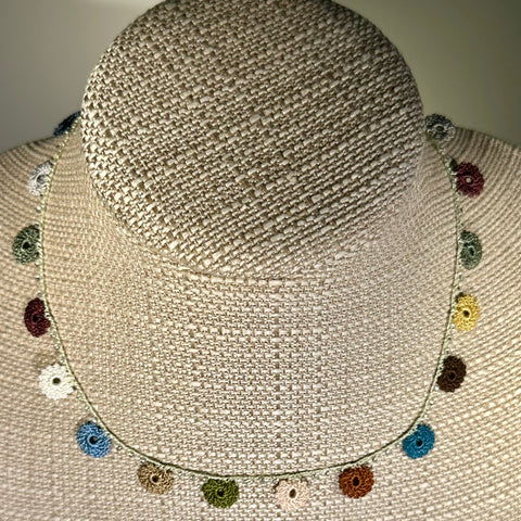 Classic Flower Short Crochet Necklace