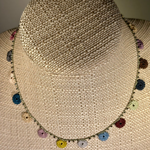 Classic Flower Short Crochet Necklace
