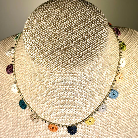 Classic Flower Short Crochet Necklace
