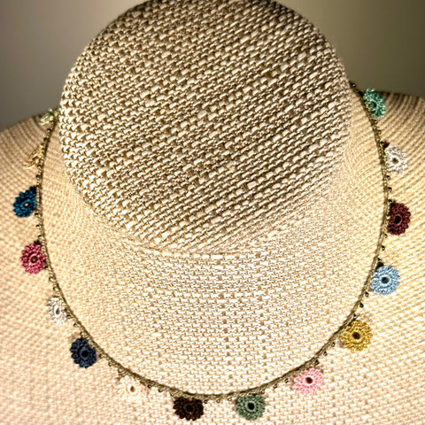 Classic Flower Short Crochet Necklace