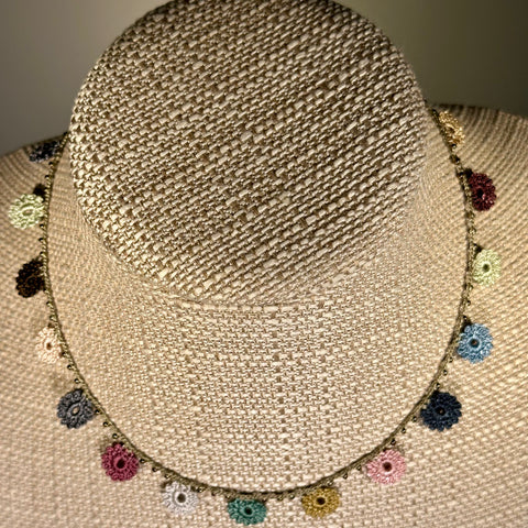 Classic Flower Short Crochet Necklace