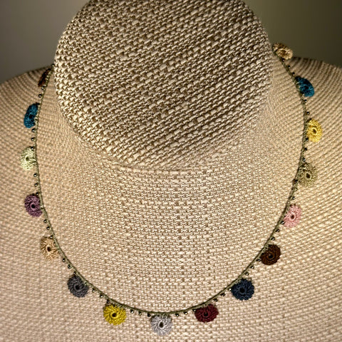 Classic Flower Short Crochet Necklace