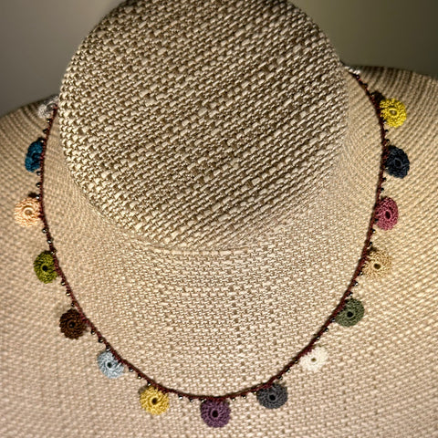 Classic Flower Short Crochet Necklace