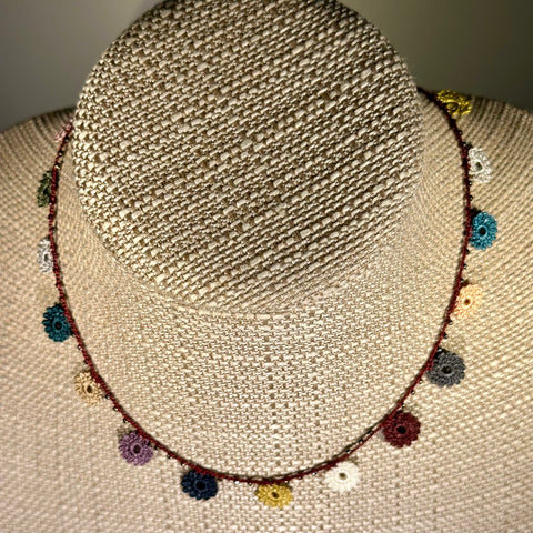 Classic Flower Short Crochet Necklace