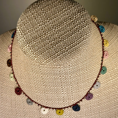 Classic Flower Short Crochet Necklace