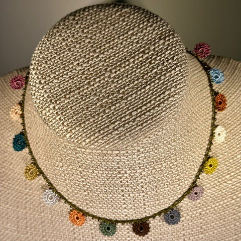 Classic Flower Short Crochet Necklace