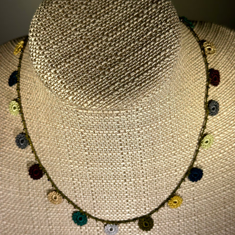 Classic Flower Short Crochet Necklace
