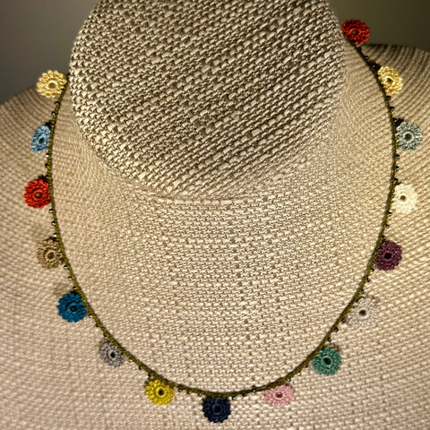 Classic Flower Short Crochet Necklace