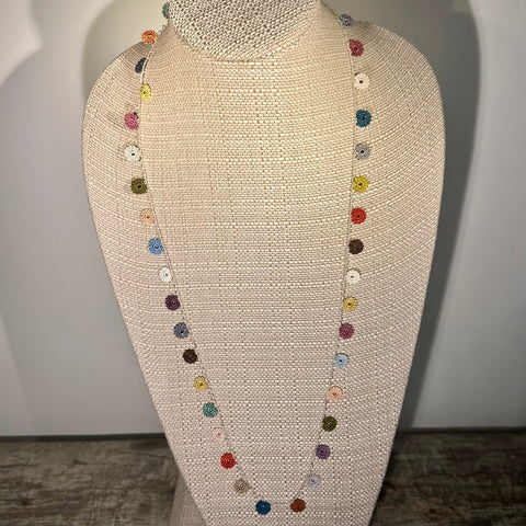 Classic Flower Medium Crochet Necklace