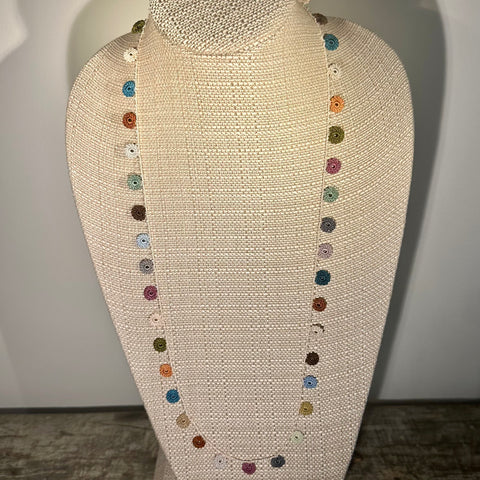 Classic Flower Medium Crochet Necklace