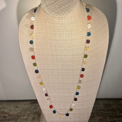 Classic Flower Medium Crochet Necklace