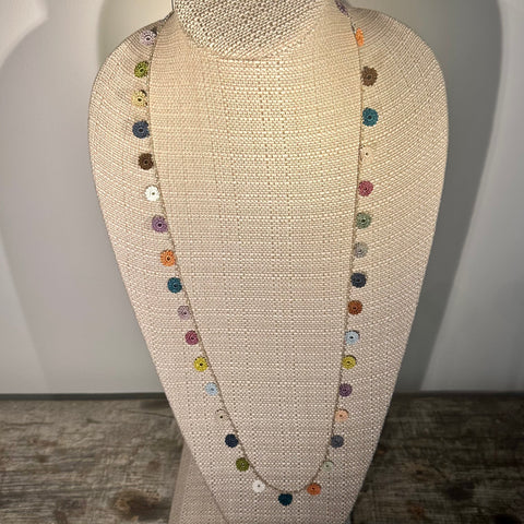 Classic Flower Medium Crochet Necklace