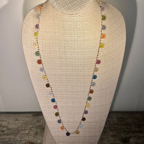 Classic Flower Medium Crochet Necklace