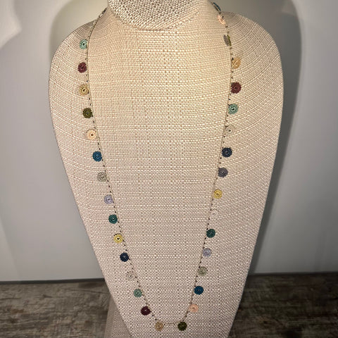 Classic Flower Medium Crochet Necklace