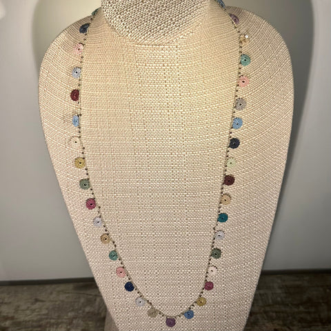 Classic Flower Medium Crochet Necklace