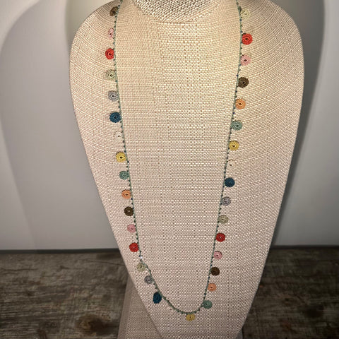 Classic Flower Medium Crochet Necklace