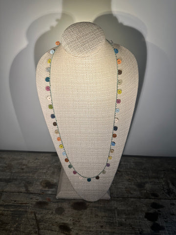 Classic Flower Medium Crochet Necklace
