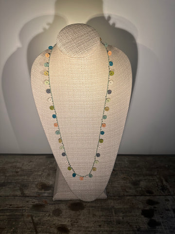Classic Flower Medium Crochet Necklace