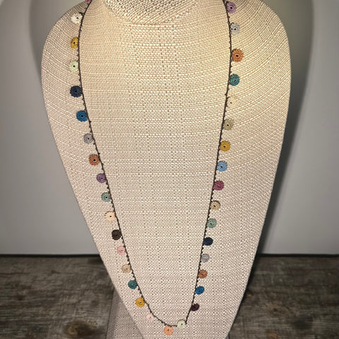 Classic Flower Medium Crochet Necklace