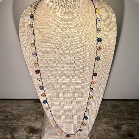 Classic Flower Medium Crochet Necklace