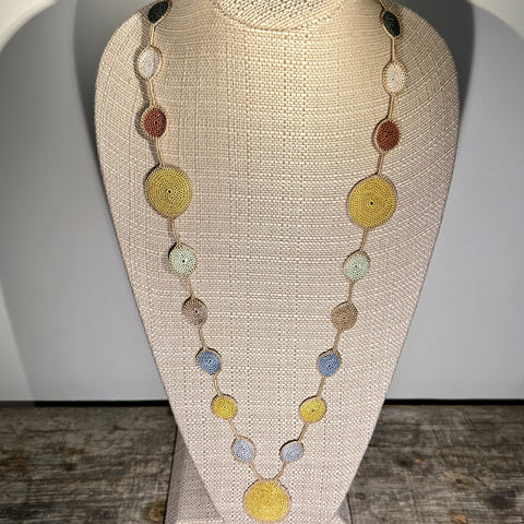 Circles Crochet Necklace, Clasp