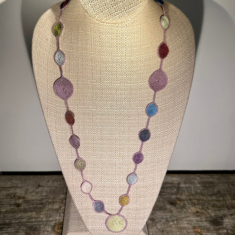 Circles Crochet Necklace, Clasp