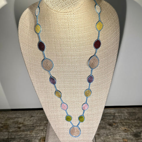 Circles Crochet Necklace, Clasp