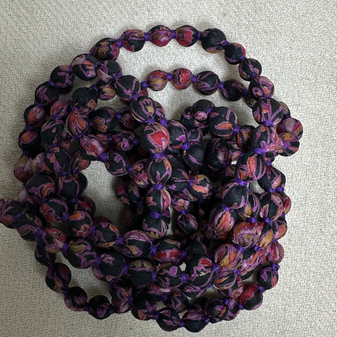 Long Strand Silk Necklace