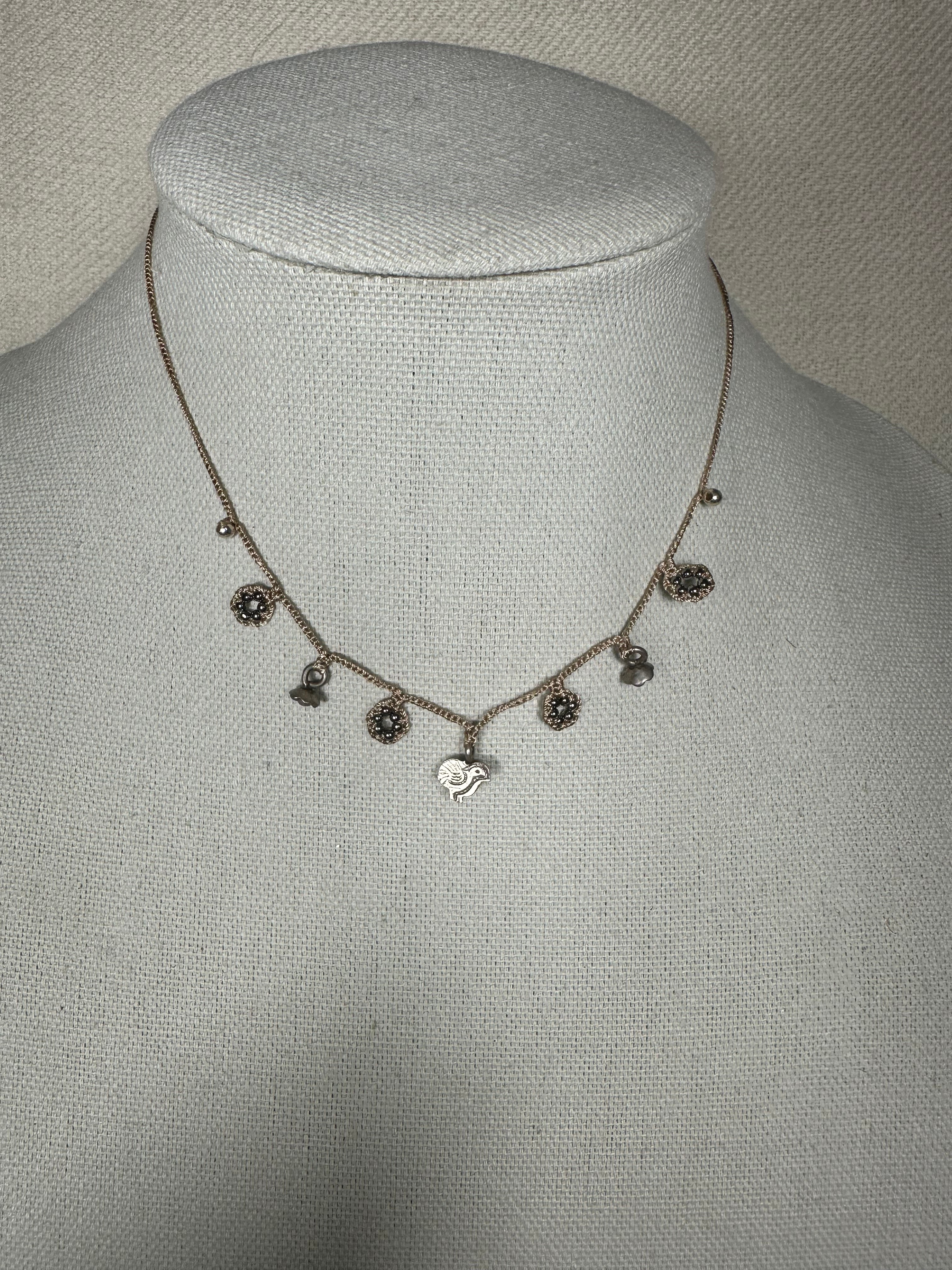 Light Brown with Chicken and Flower Rings