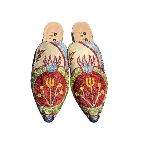 Silk Mules size 38