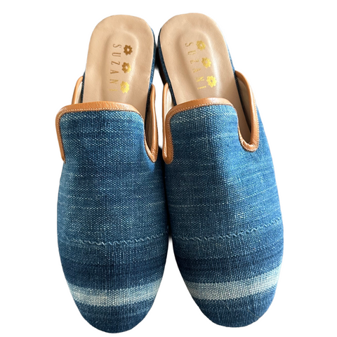 Men Indigo Mules size 41